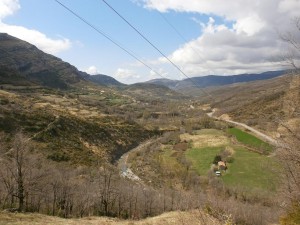 Camino de Morens. Vista del valle del Isábena 