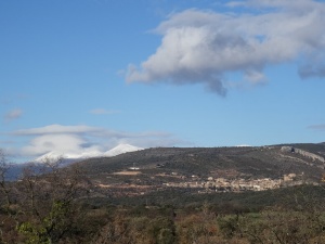 Vista de Alquézar, camino de Buera