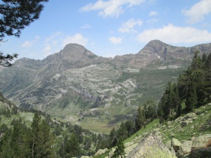 Paso del Portillón entre los picos Salbaguardia y La Mina