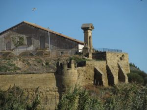 Siétamo. Murallas antiguo castillo del Conde de Aranda